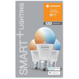 Osram Ledvance SMART+ WiFi Classic Tunable White A60 60 9W E27, 3er-Pack (485730)