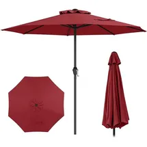 Costway Sonnenschirm Ø 250 cm Rot