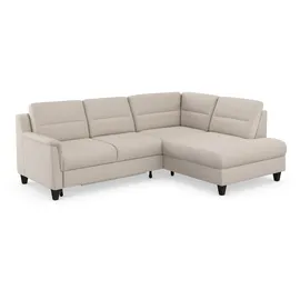 sit&more Ecksofa SIT & MORE "Farö L-Form", grau (elephant), B:251cm H:90cm T:187cm, Sofas, Ecksofa, inklusive Federkern, wahlweise mit Bettfunktion und Bettkasten
