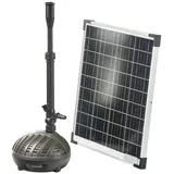 HEISSNER Solar-Teichpumpen-Set 1100 l/h HYBRID
