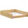 Relaxdays Dokumentenablage Holz, DIN A4 Papierfach, Büro, Schreibtisch, flach, Briefablage Bambus, BxT: 25x33 cm, Natur