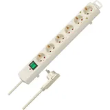 Brennenstuhl Steckdosenleiste 6-fach 2 m Weiß 1 St.