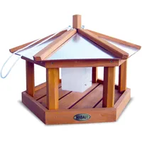 HABAU Vogelhaus Kohlmeiste aus Holz - Futterhaus zum Aufhängen