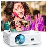 Mini Beamer mit WiFi und Bluetooth, AMEELA 1080P Beamer für Video, ±40° Trapezkorrektur, 50%-100% Zoom, Heimkino, tragbarer Projektor kompatibel mit TV Stick, USB, Laptop, HDMI, iOS, Android (320P)