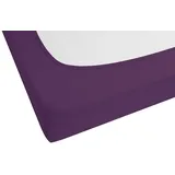 Feinjersey 90 x 190 - 100 x 200 cm dunkelviolett