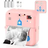 Tragbarer Bluetooth-thermodrucker Mit Kamera Für Fotos Und Etiketten – Ein Kreatives Zubehör Für Listen Und Notizen.
