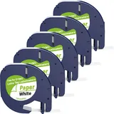 Dymo Beschriftungsband S0721510 1,2cm x 4m schwarz auf weiß