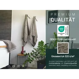 ZOLLNER Handtuchset 70 x 140 cm braun 3 St.