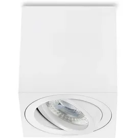 Sweet Led Aufbaustrahler 1er Aluminium eckig dimmbar warmweiß