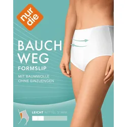 NUR DIE Damen Formslip Cotton aus Baumwolle mit Shaping-Effekt