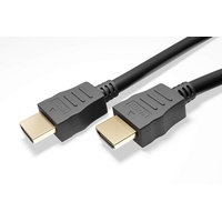 goobay 47575 HDMI-Kabel 3 m HDMI Kabel mit Ethernet, HDMI 2.1 - Highspeed - 3m - Schwarz