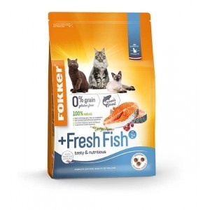 Fokker +Fresh Fish kattenvoer  2 x 2,5 kg