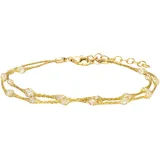 Julie Julsen Armband vergoldet 925er Silber Zirkonia Größe 19,5 cm