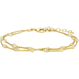Julie Julsen Armband vergoldet 925er Silber Zirkonia Größe 19,5 cm