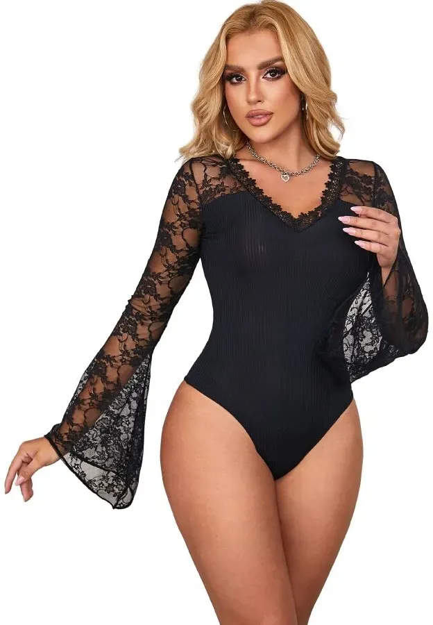 SUBBLIME  Body mit Blumenmuster - S/M