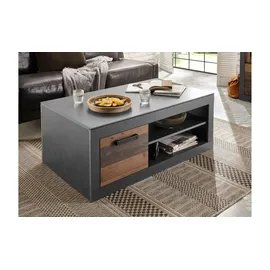 Sconto Couchtisch Calabria Weiß Eiche 110 x 43 x 67 cm