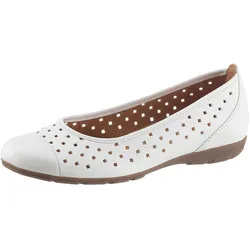 Ballerina, Slipper, Freizeitschuh, Halbschuh mit luftigem Lochmuster, Gr. 38, weiß, , 79065167-38