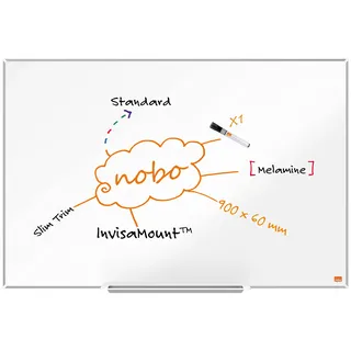 NOBO Whiteboard Impression Pro 90,0 x 60,0 cm weiß emaillierter Stahl