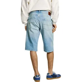 Pepe Jeans Herren Jeans Short STRAIGHT SHORT CASH Mid Waist Regular Fit Regular Fit Id0 Blau Normaler Bund Reißverschluss W 38