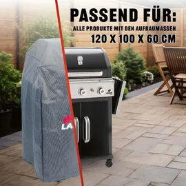 Landmann Wetterschutzhaube 55 x 117 x 90 cm Polyester grau