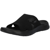 SKECHERS Damen Slides, Schwarz/Schwarz, 38 EU