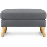 Konsimo Sitzhocker Holz 80 x 46 x 65 cm Grau