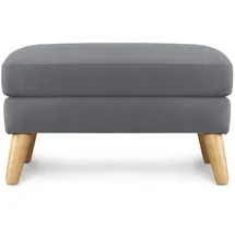 Konsimo Sitzhocker Holz 80 x 46 x 65 cm Grau