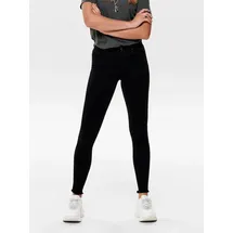 Only Blush Jeans Skinny Fit in Schwarz mit offenem Saum-M-L34