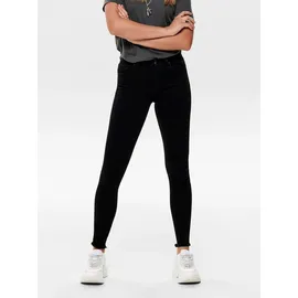Only Blush Jeans Skinny Fit in Schwarz mit offenem Saum-M-L34