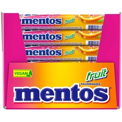 Mentos Kaubonbons Frucht 76 g, 36er Pack