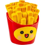 alles-meine.de GmbH XL große - Spardose - Motivwahl - Pommes Frites - 12 cm - mit Verschluß - stabile Sparbüchse - aus Kunstharz/Polystone - für Kinder & Erwachsene/Sparschwe..