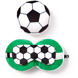 relaxeazzz Reisekissen mit Relaxeazzz Maske - Fußball
