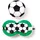 relaxeazzz Reisekissen mit Relaxeazzz Maske - Fußball