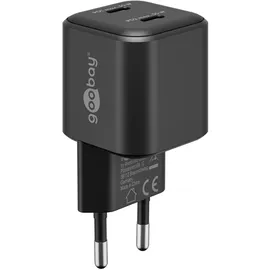 goobay USB-CTM PD GaN Dual-Schnellladegerät Nano 35 W) schwarz