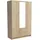 masseno Drehtürenschrank PINELLO 120 x 195 x 55 cm Braun