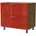 Feldmann-Küchen Schubladenschrank Brerra 90 x 50 x 82 cm Rot