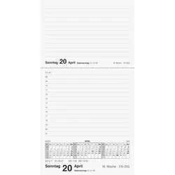 Rido Tischkalender Merker 10,8x20,1cm PP dunkelrot 2026