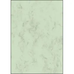 Sigel Designpapier Marmor A4 200g/qm pastellgrün VE=50 Blatt