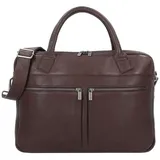 Cowboysbag Carrington Aktentasche Leder 37 cm Laptopfach coffee