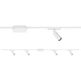Briloner - Schienensystem Luxtrail Starterset, 4x LED Spots, erweiterbar, schwenkbar, Lampen, Lichtschienensystem Decke, Strahler Schiene, Deckenlampe, LED Deckenleuchte, Spotlight, 2m, Weiß
