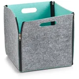 Hti-Living Aufbewahrungskorb Filz 28 x 28 x 28 cm grau