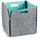 Hti-Living Aufbewahrungskorb Filz 28 x 28 x 28 cm grau