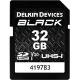 Delkin Devices Delkin BLACK UHS-I SDHC 32GB R:90MB/s W:90MB/s (SDHC, 32 GB, U3, UHS-I), Speicherkarte,