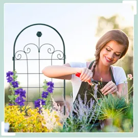 Relaxdays Rankgitter 2er Set 180 x 50 cm Dunkelgrün