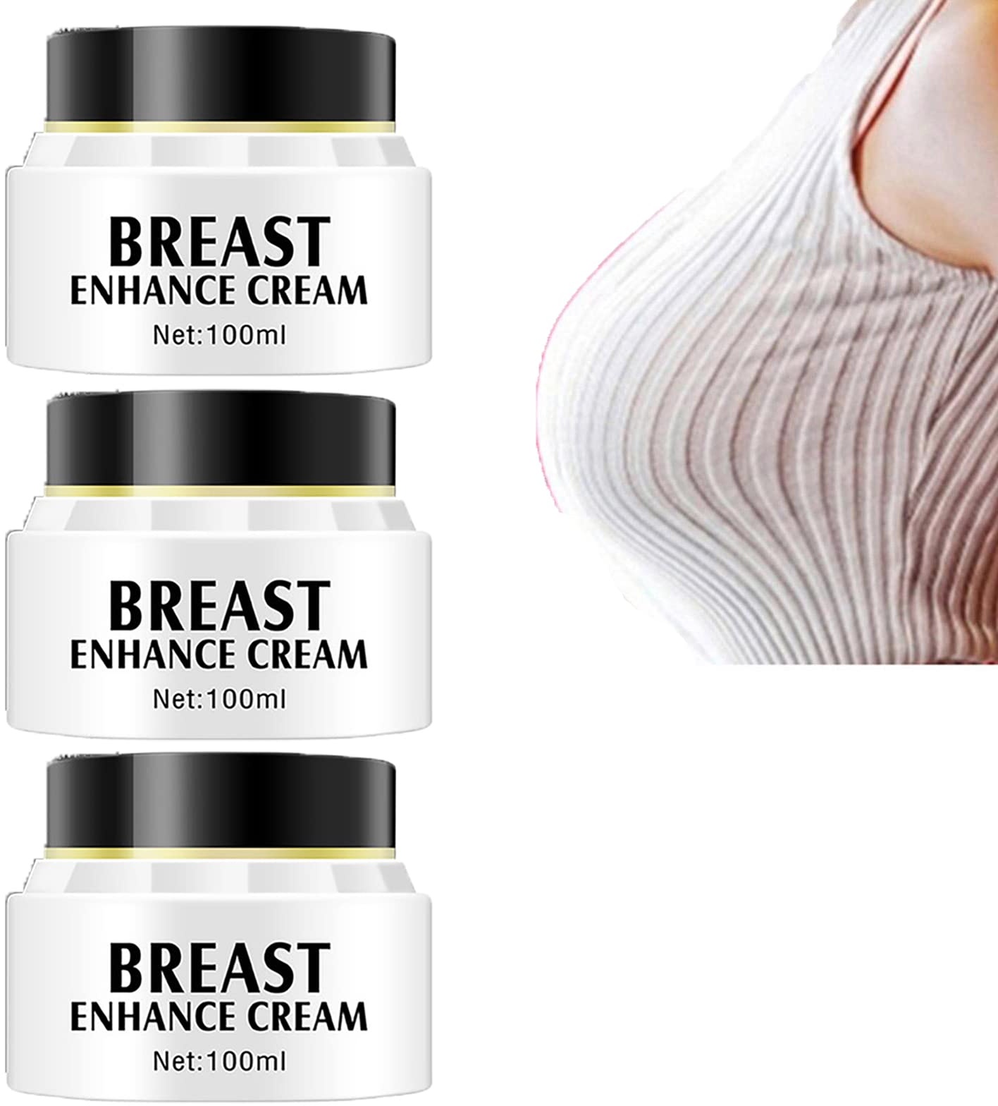 Goddes Breast Enhance Cream,Breast Enlargement Cream Fast Growth,Breast Enhancement Shaping Perfection Cream,Nourishing Fuller Breasts Lifts your Boobs for Perfect Body Curve (3PCS)