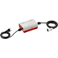 Batterie-Ladegerät EMCO "8 A Ladegerät für emco Nova", rot, LadegeräteB:18cm H:6cm T:11cm, Metall, B:18cm H:6cm T:11cm