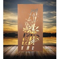 Sichtschutzwand Bambus 95 x 185 cm, rost