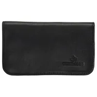 Windrose Nappa Schmuckkasten Leder 12 cm schwarz