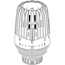 HEIMEIER Thermostat-Kopf K Heizkörperthermostat 6-28 Grad C mit Diebstahlsicherung