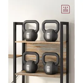 VASAGLE Bücherregal 158 x 24 x 166 cm Schwarz